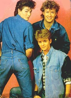 A-ha. It couldn't happpen without mullets and a denim-clad ass in your face!